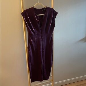 Fashion Nova Deep Purple Midi Dress